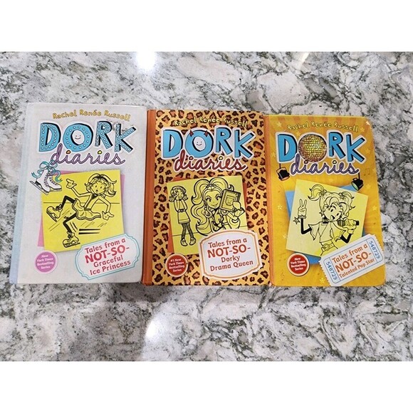 Other - 3 Dork Diaries Books Lot By Rachel Renee Russell, #3, & #4 #9